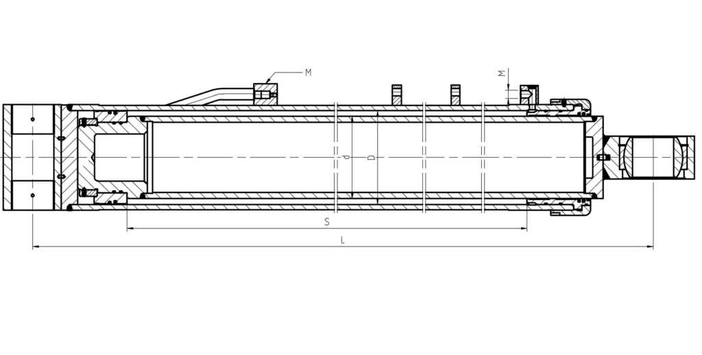 Crane-Luffing-Hydraulic-Cylinder-Dimensions
