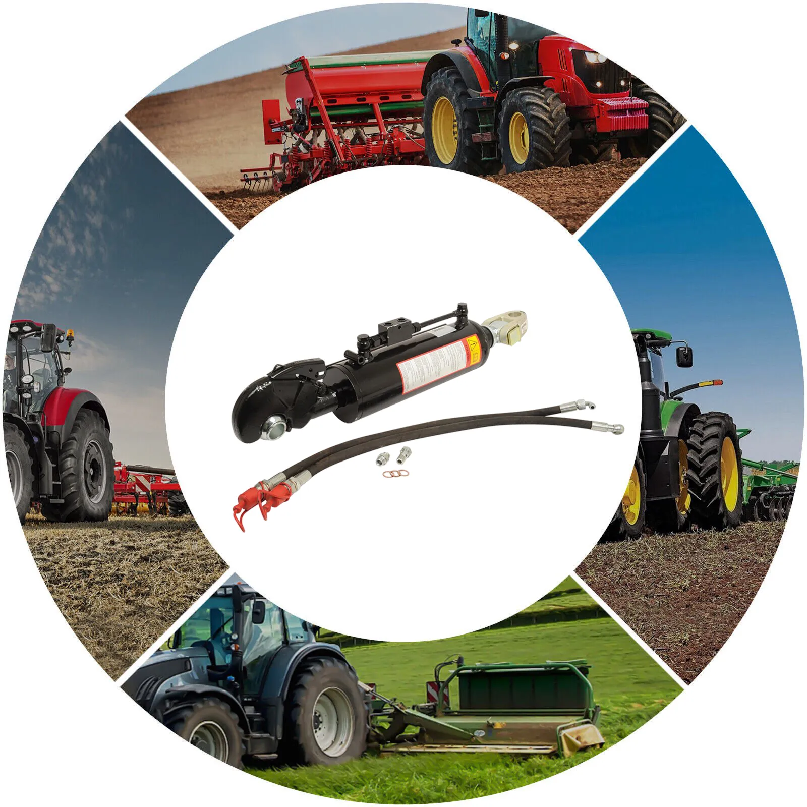 10001 2 Ton Double Acting Tractor Hydraulic Cylinder applications