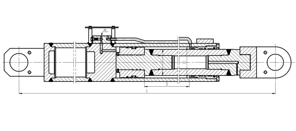Crane-Boom-Anti-Tilt-Hydraulic-Cylinder-Dimensions