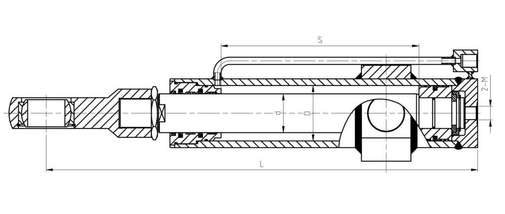Sanitation-Machinery-Forward-Thrust-Hydraulic-Cylinder-Dimensions