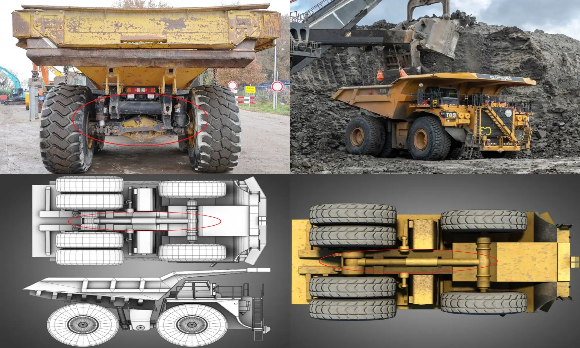 Mining Dump Truck Cylinder application