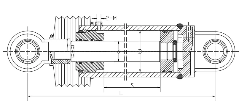 Sanitation-Machinery-Reverse-thrust-Hydraulic-Cylinder-Dimensions
